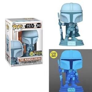 Funko Pop Star Wars The Mandalorian 345 Exclusive Glow in the Dark New